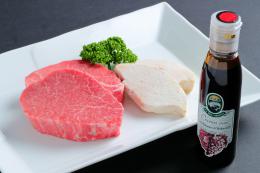 飛騨牛ヒレ肉とフォアグラのステーキセット